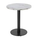 Table à manger ronde Ø 60 cm en aggloméré avec revêtement mélaminé