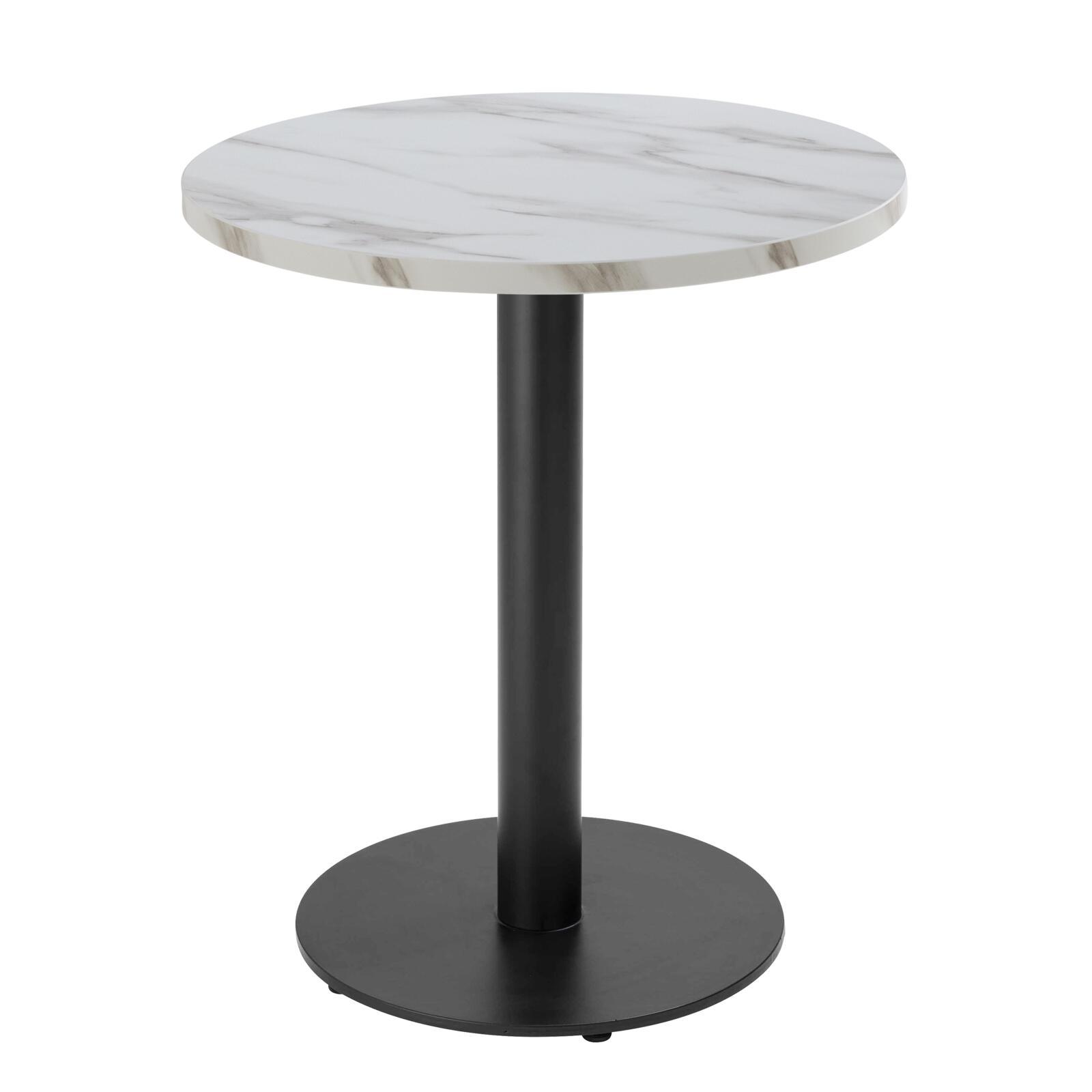 Table à manger ronde Ø 60 cm en aggloméré avec revêtement mélaminé