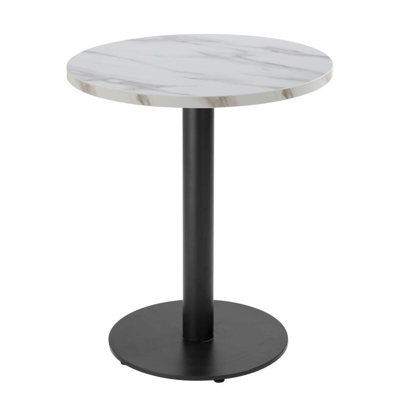 Table à manger ronde Ø 60 cm en aggloméré avec revêtement mélaminé