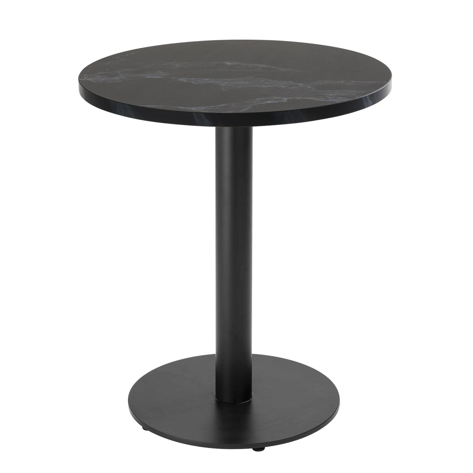 Table à manger ronde Ø 60 cm en aggloméré avec revêtement mélaminé