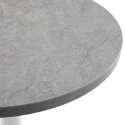 Table à manger ronde Ø 60 cm en aggloméré avec revêtement mélaminé