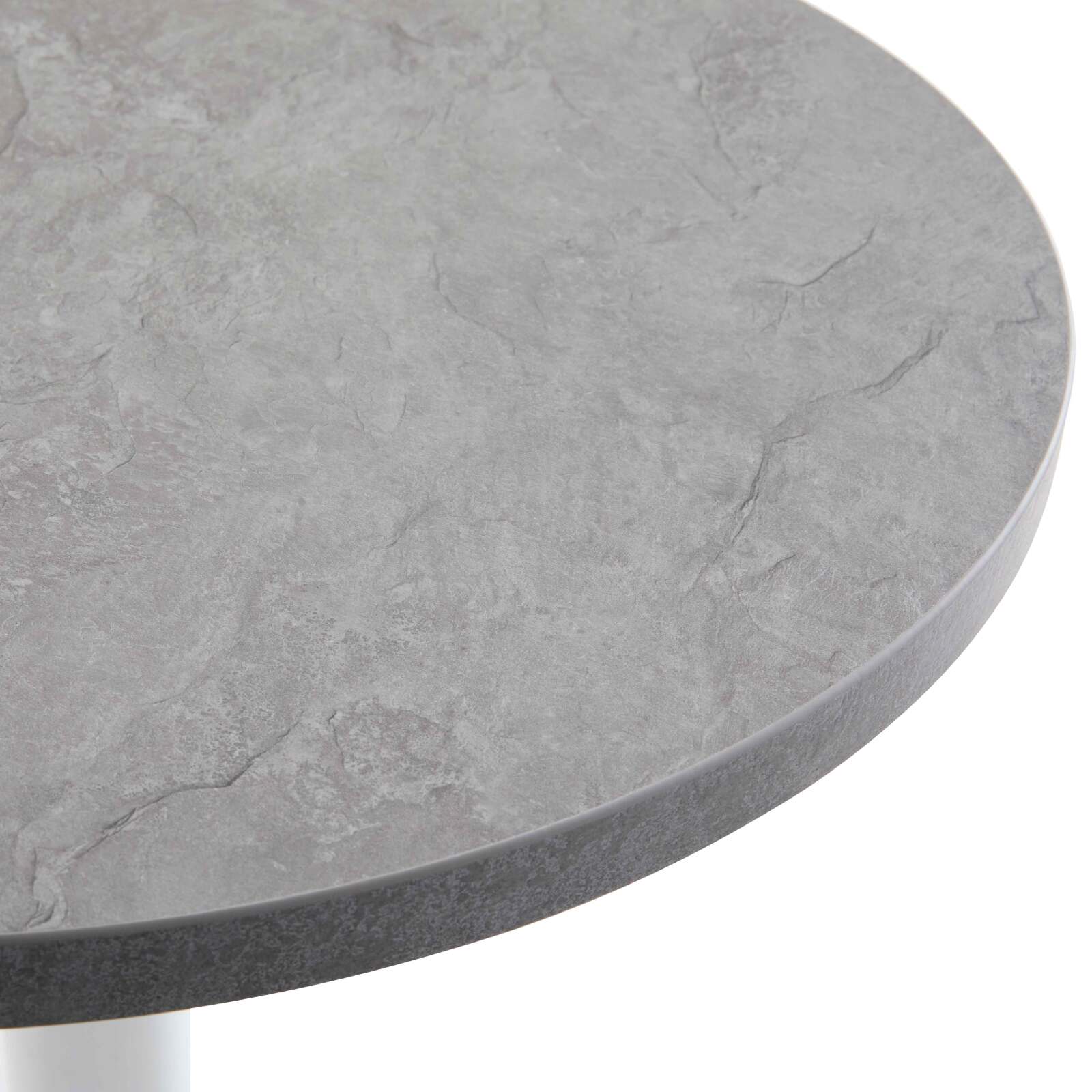 Table à manger ronde Ø 60 cm en aggloméré avec revêtement mélaminé