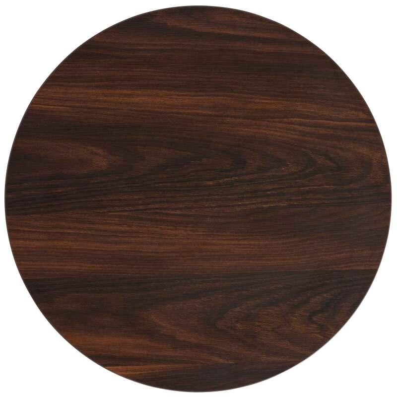 Table à manger ronde Ø 60 cm en aggloméré avec revêtement mélaminé
