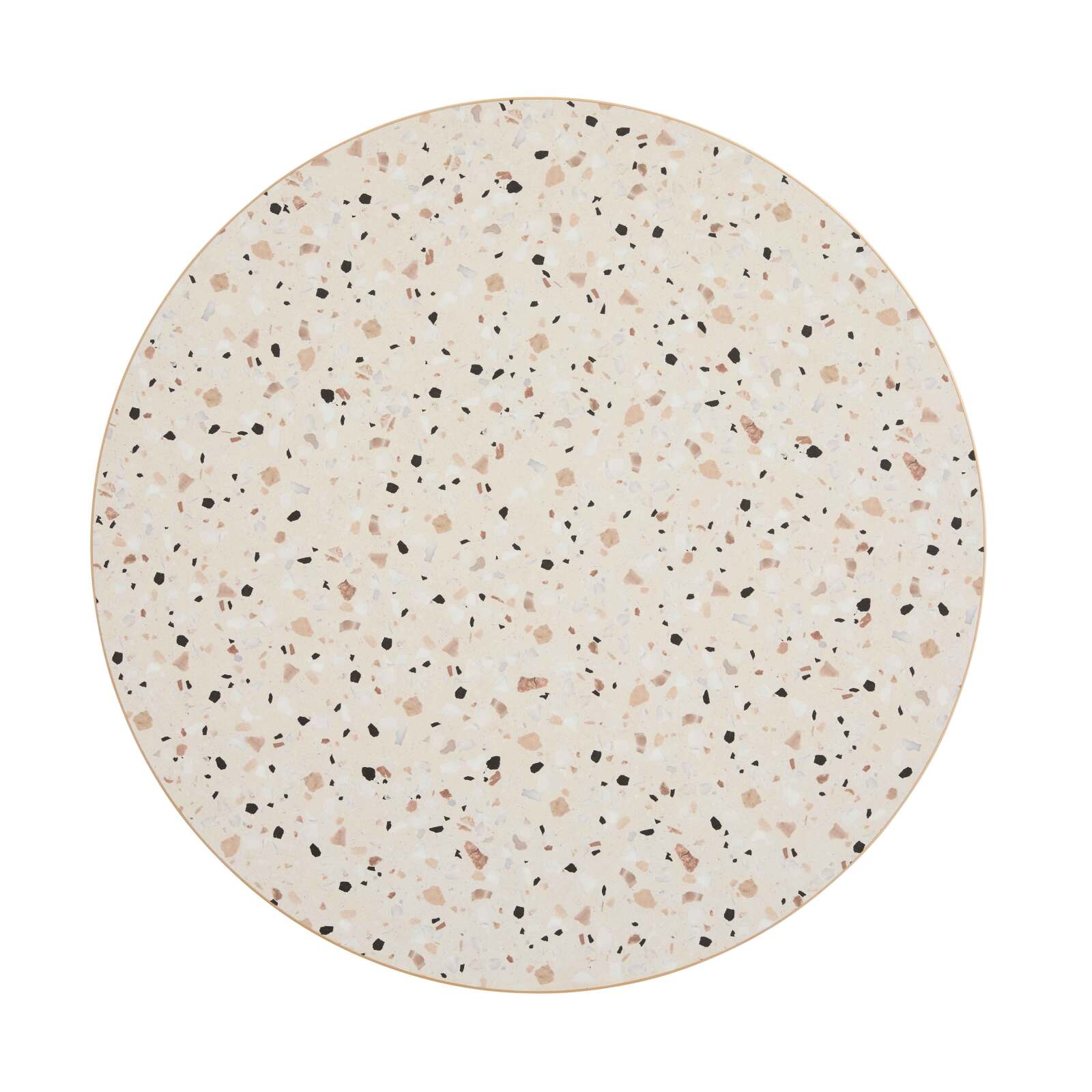 Table à manger ronde Ø 60 cm en aggloméré avec revêtement mélaminé