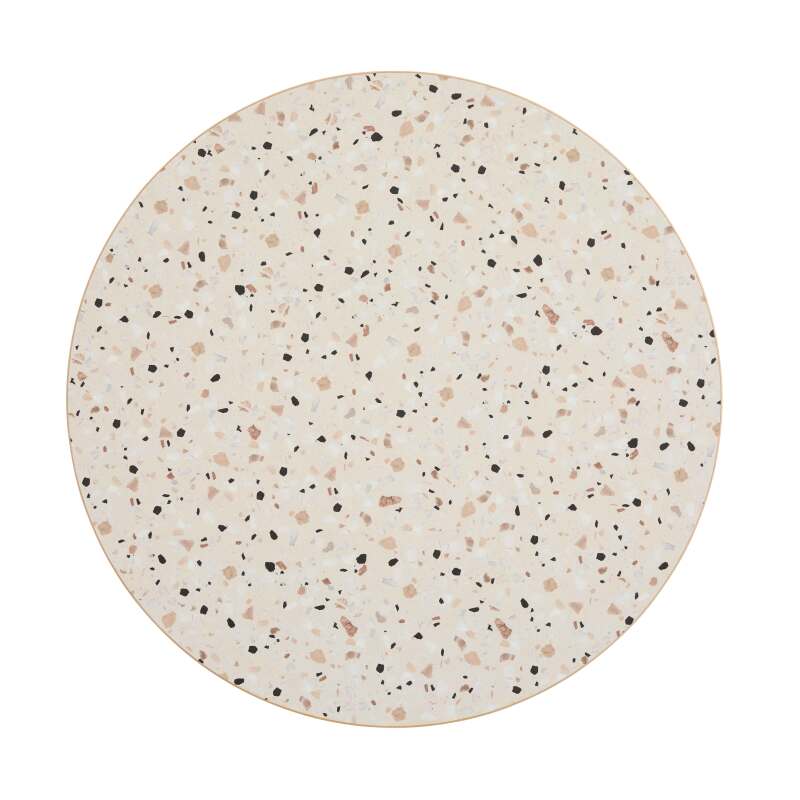 Table à manger ronde Ø 60 cm en aggloméré avec revêtement mélaminé (2/7)