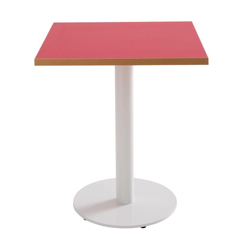 Plateau de table carré 60 x 60 cm en mélaminé avec bords en PVC (5/6)