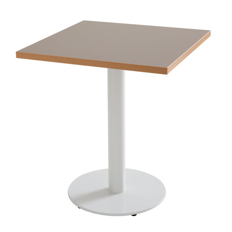 Plateau de table carré 60 x 60 cm en mélaminé avec bords en PVC (4/6)