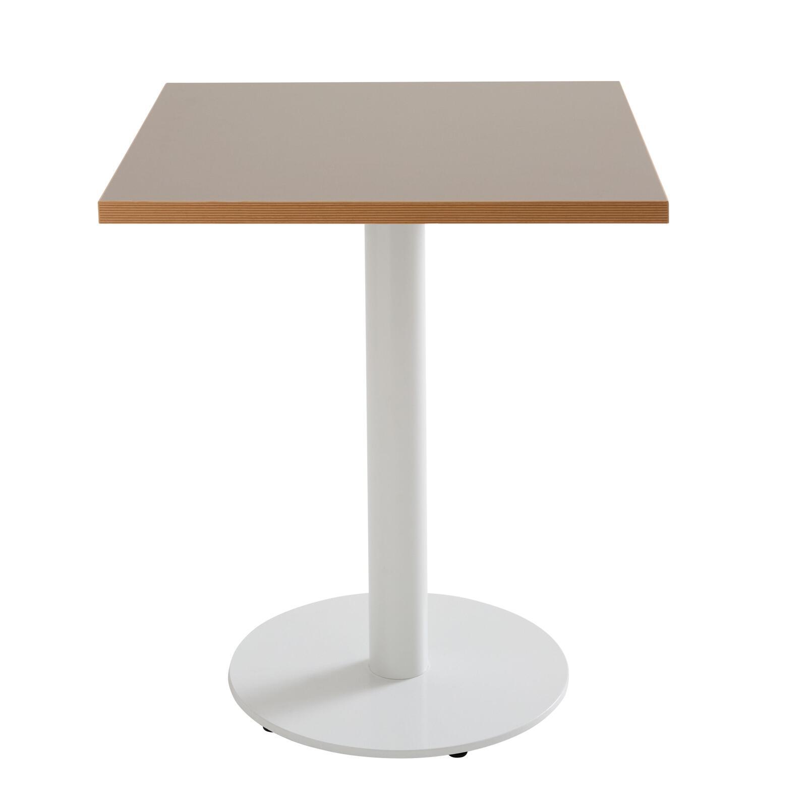 Plateau de table carré 60 x 60 cm en mélaminé avec bords en PVC