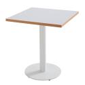 Plateau de table carré 60 x 60 cm en mélaminé avec bords en PVC