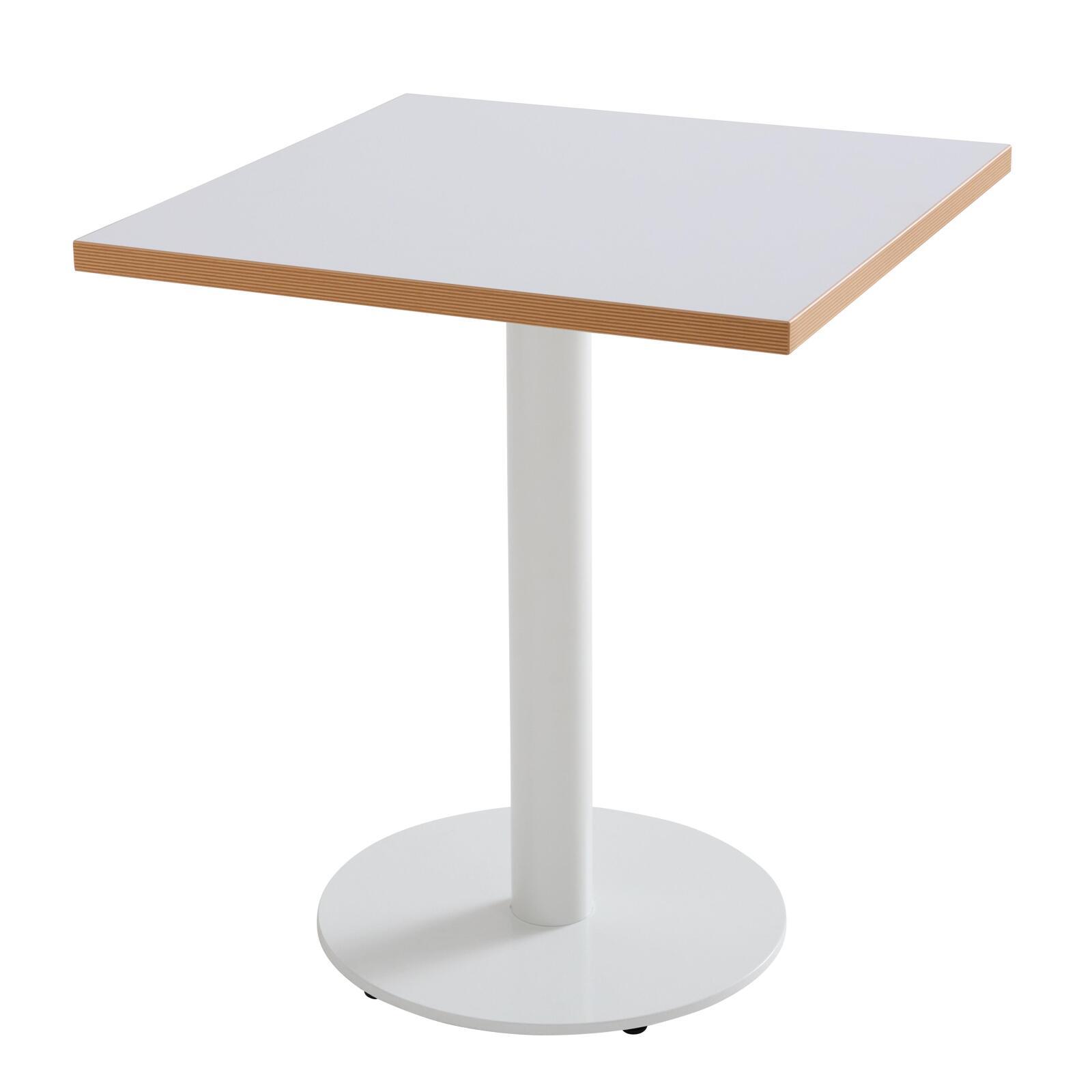 Plateau de table carré 60 x 60 cm en mélaminé avec bords en PVC
