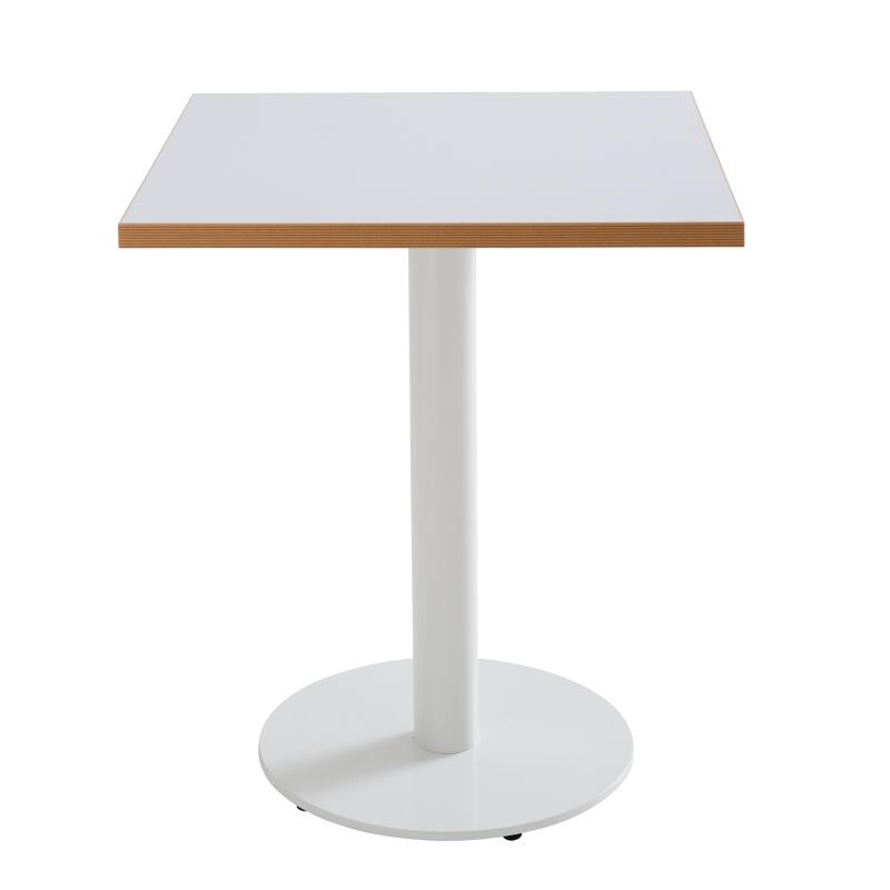Plateau de table carré 60 x 60 cm en mélaminé avec bords en PVC
