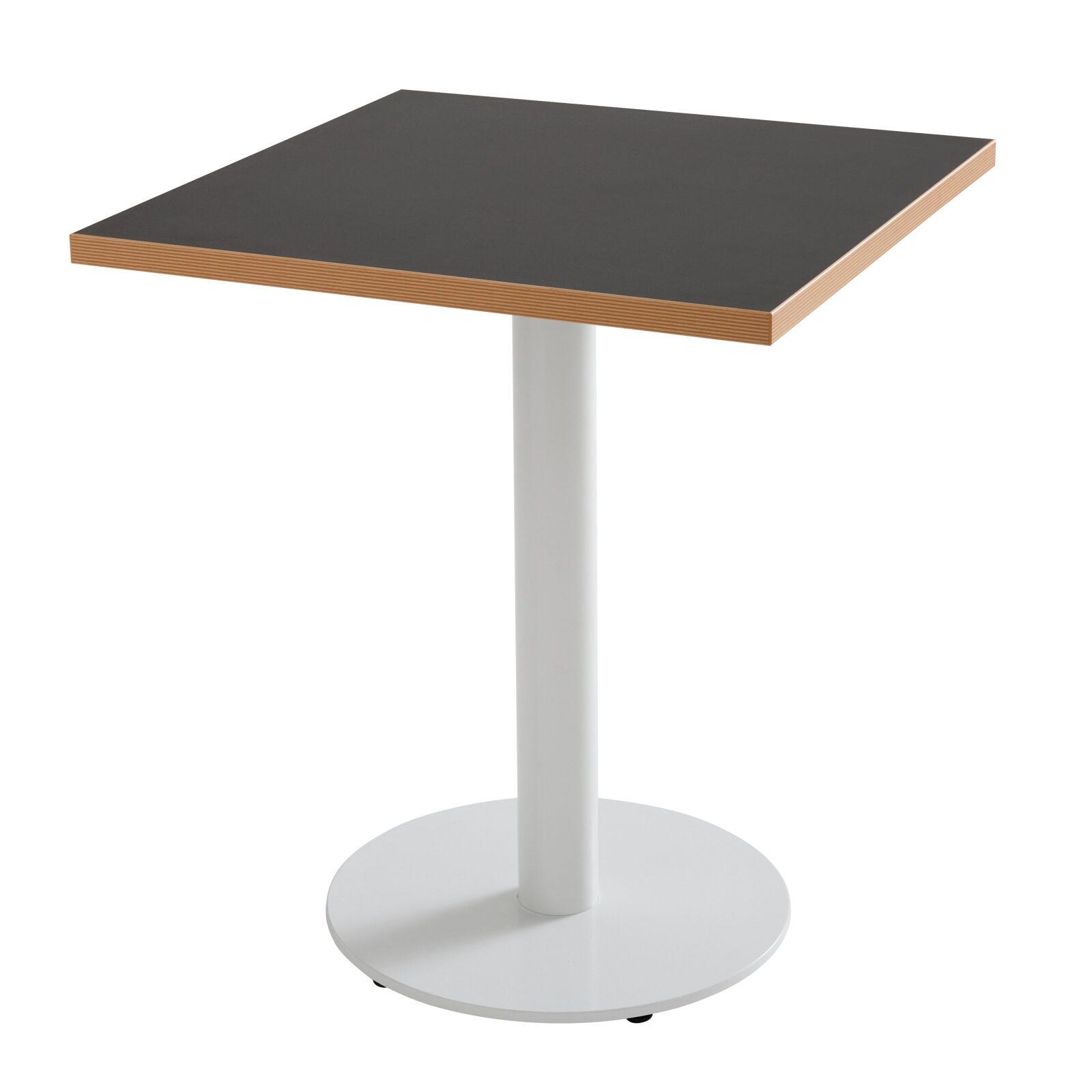 Plateau de table carré 60 x 60 cm en mélaminé avec bords en PVC