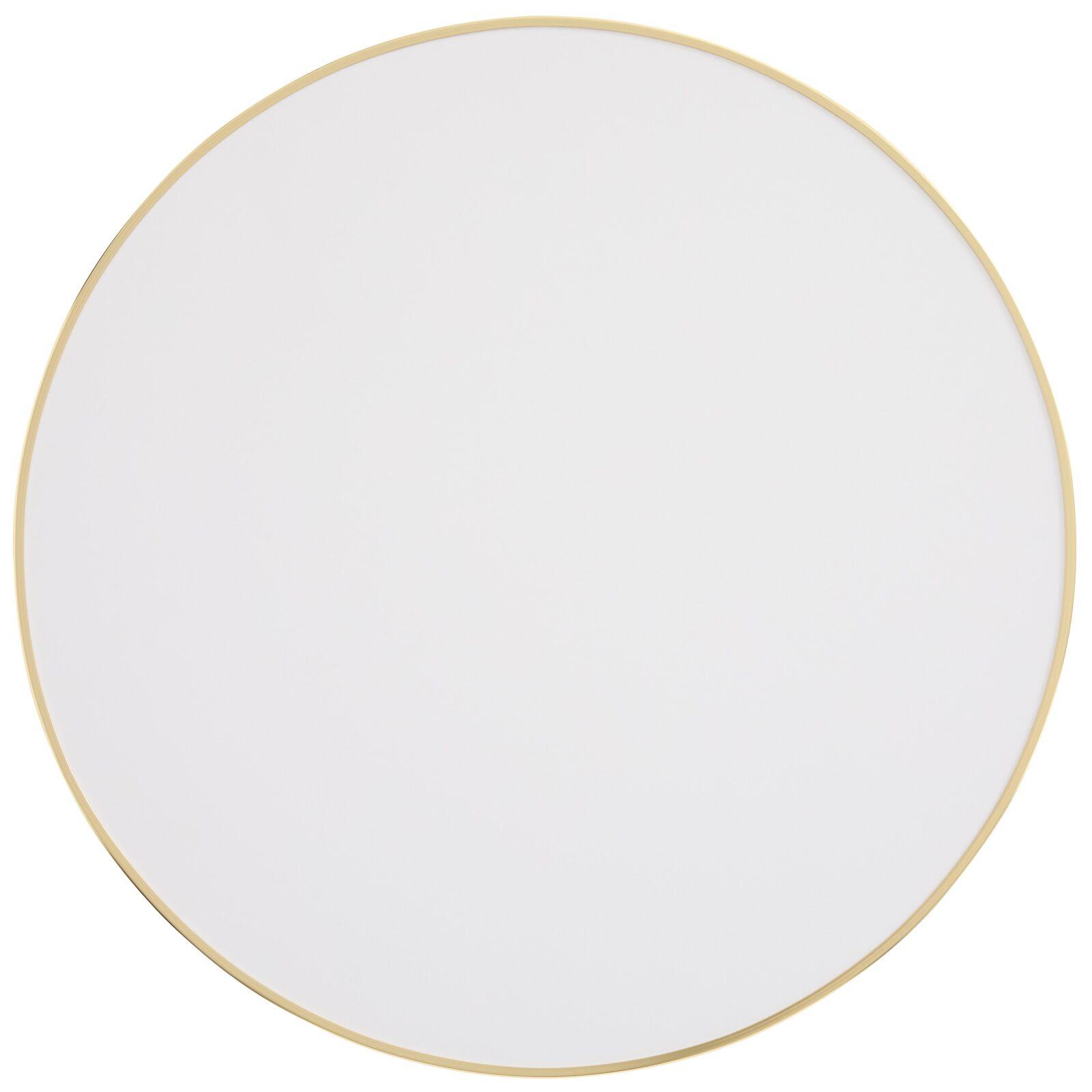 Table de restaurant ronde Ø 60 cm en contreplaqué avec revêtement stratifié et bords en aluminium