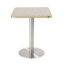 Table de restaurant 60 x 60 cm en contreplaqué avec revêtement stratifié et bords en aluminium