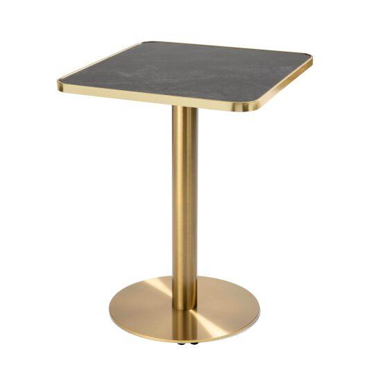 Table de restaurant 60 x 60 cm en contreplaqué avec revêtement stratifié et bords en aluminium | Mobeventpro