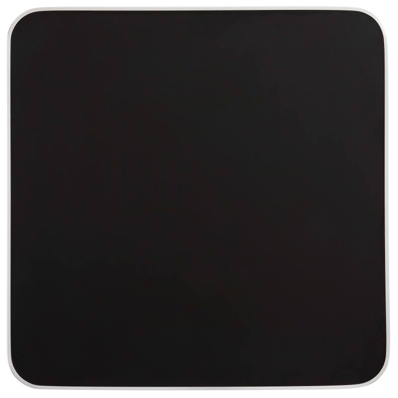 Table de restaurant 60 x 60 cm en contreplaqué avec revêtement stratifié et bords en aluminium