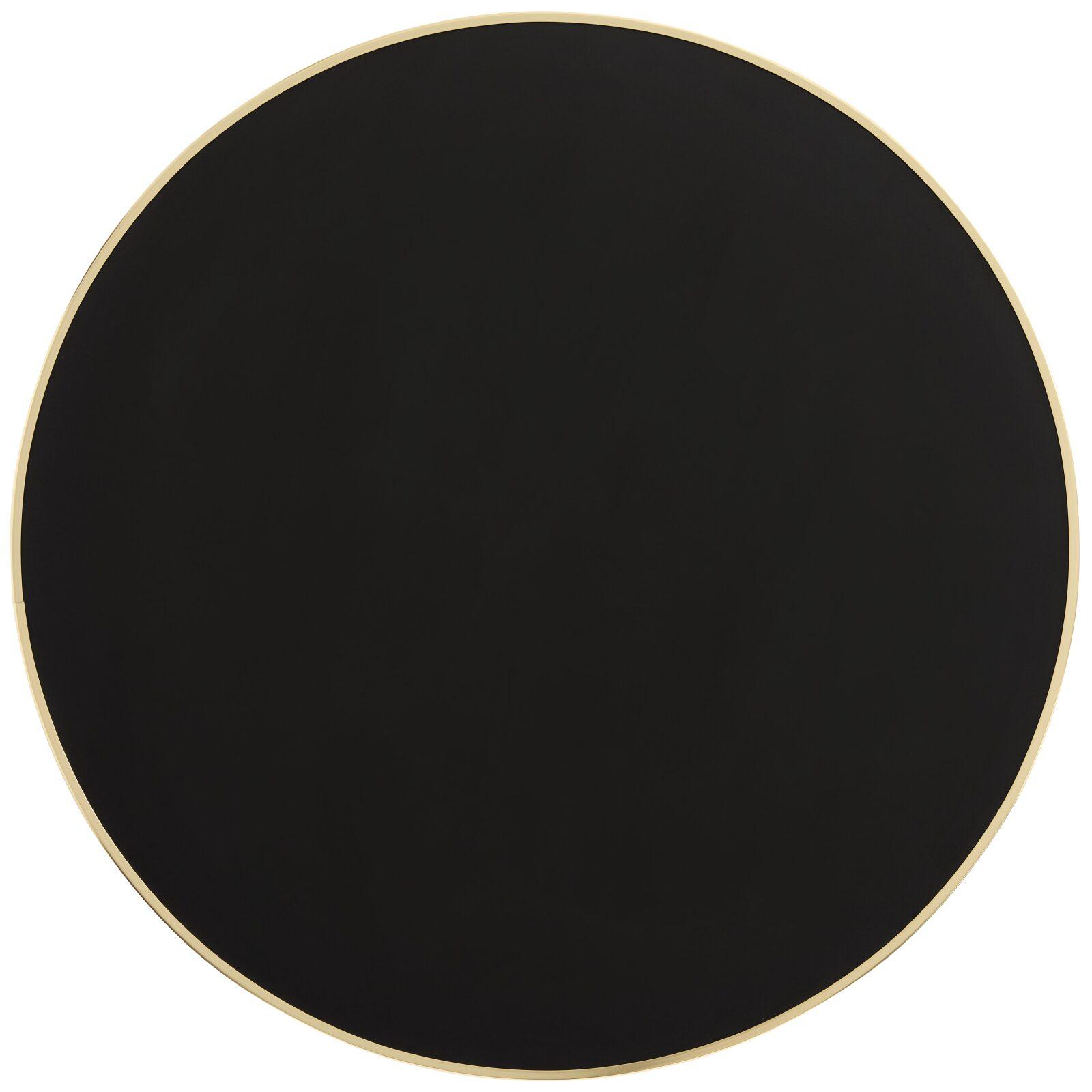 Plateau de table rond en contreplaqué avec revêtement stratifié et bords en aluminium ⌀60 cm