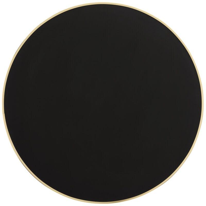 Plateau de table rond en contreplaqué avec revêtement stratifié et bords en aluminium ⌀60 cm (4/7)