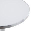 Plateau de table rond en contreplaqué avec revêtement stratifié et bords en aluminium ⌀60 cm