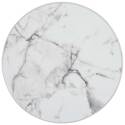 Plateau de table rond en contreplaqué avec revêtement stratifié et bords en aluminium ⌀60 cm