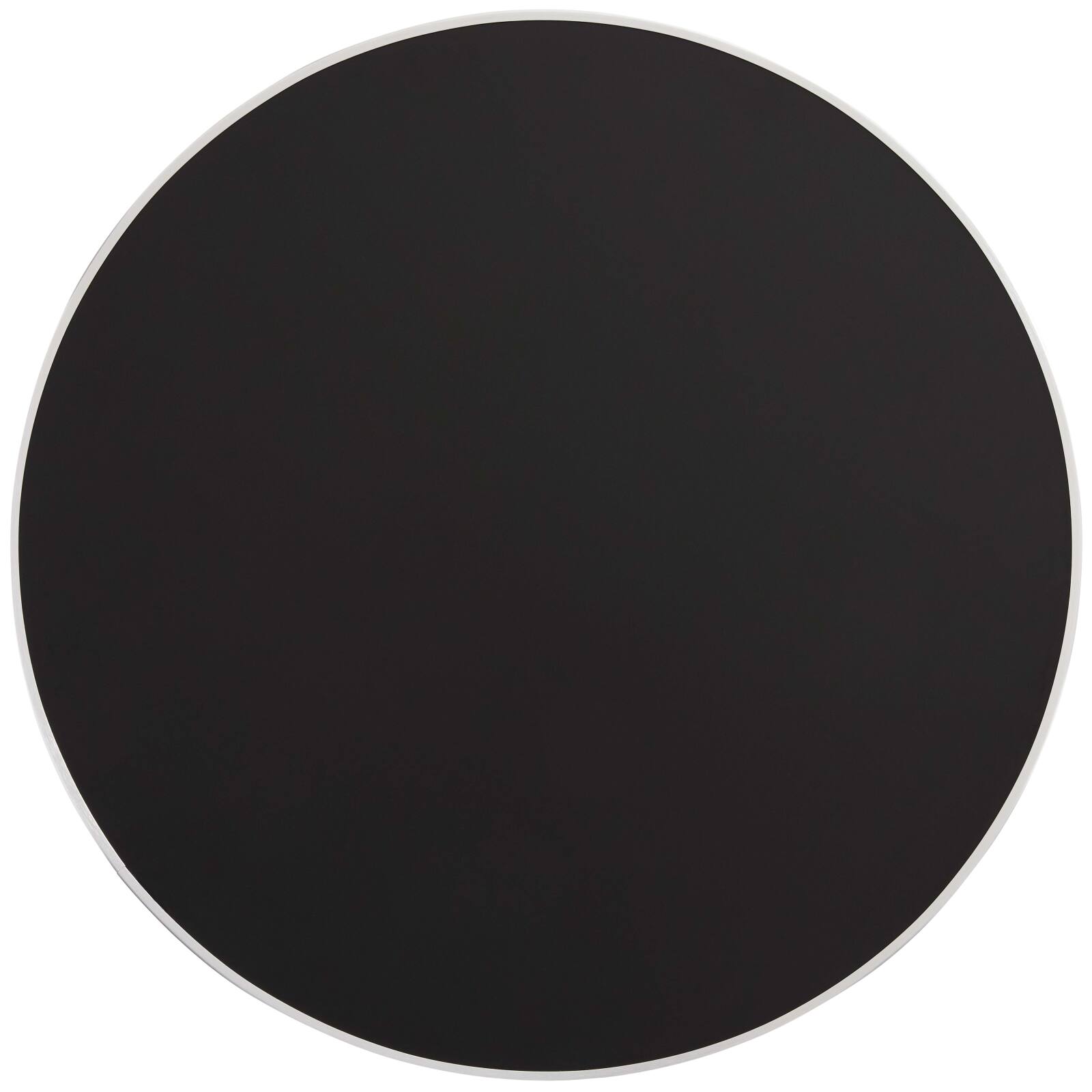 Plateau de table rond en contreplaqué avec revêtement stratifié et bords en aluminium ⌀60 cm Plateau de table rond en contreplaqué avec revêtement stratifié et bords en aluminium ⌀60 cm