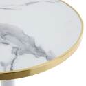Plateau de table rond en contreplaqué avec revêtement stratifié et bords en aluminium ⌀60 cm