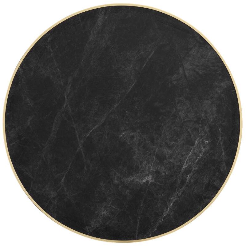 Plateau de table rond en contreplaqué avec revêtement stratifié et bords en aluminium ⌀60 cm (4/7)