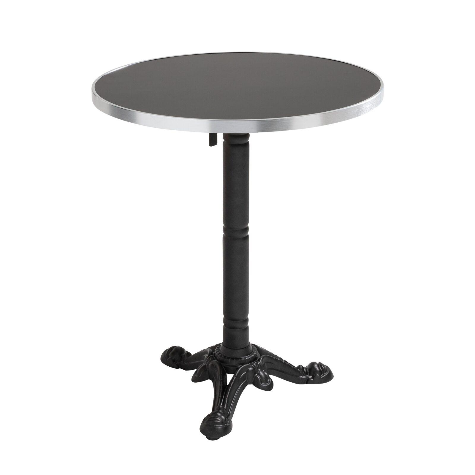 Plateau de table rond en contreplaqué avec revêtement stratifié et bords en aluminium ⌀60 cm Plateau de table rond en contreplaqué avec revêtement stratifié et bords en aluminium ⌀60 cm