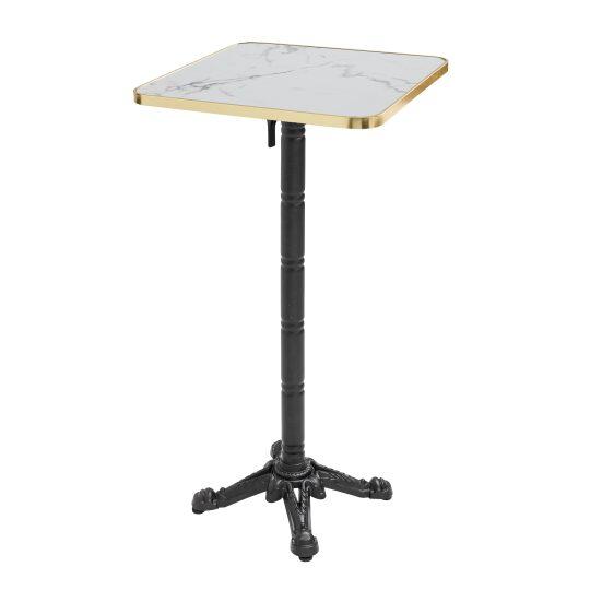 Table haute inclinable 60 x 60 cm en contreplaqué avec revêtement stratifié et bords en aluminium | Mobeventpro