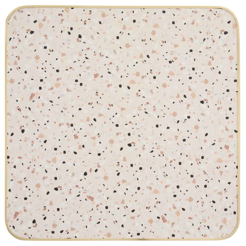 Table de restaurant haute inclinable 60 x 60 cm en contreplaqué avec revêtement stratifié et bords en aluminium