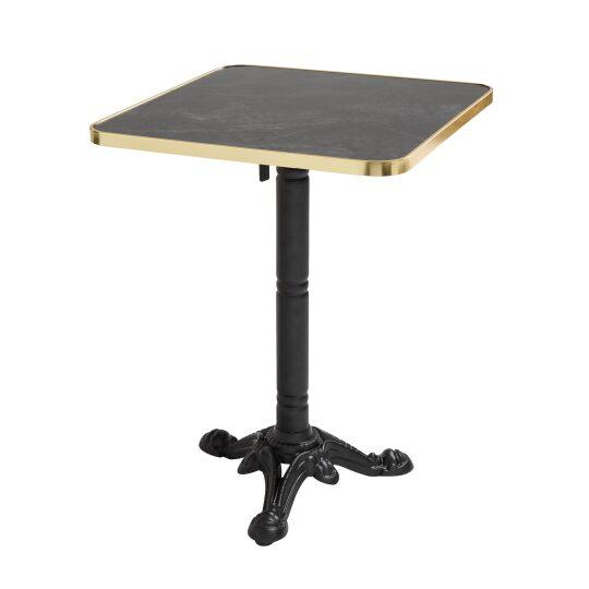 Table de restaurant inclinable 60 x 60 cm en contreplaqué avec revêtement stratifié et bords en aluminium