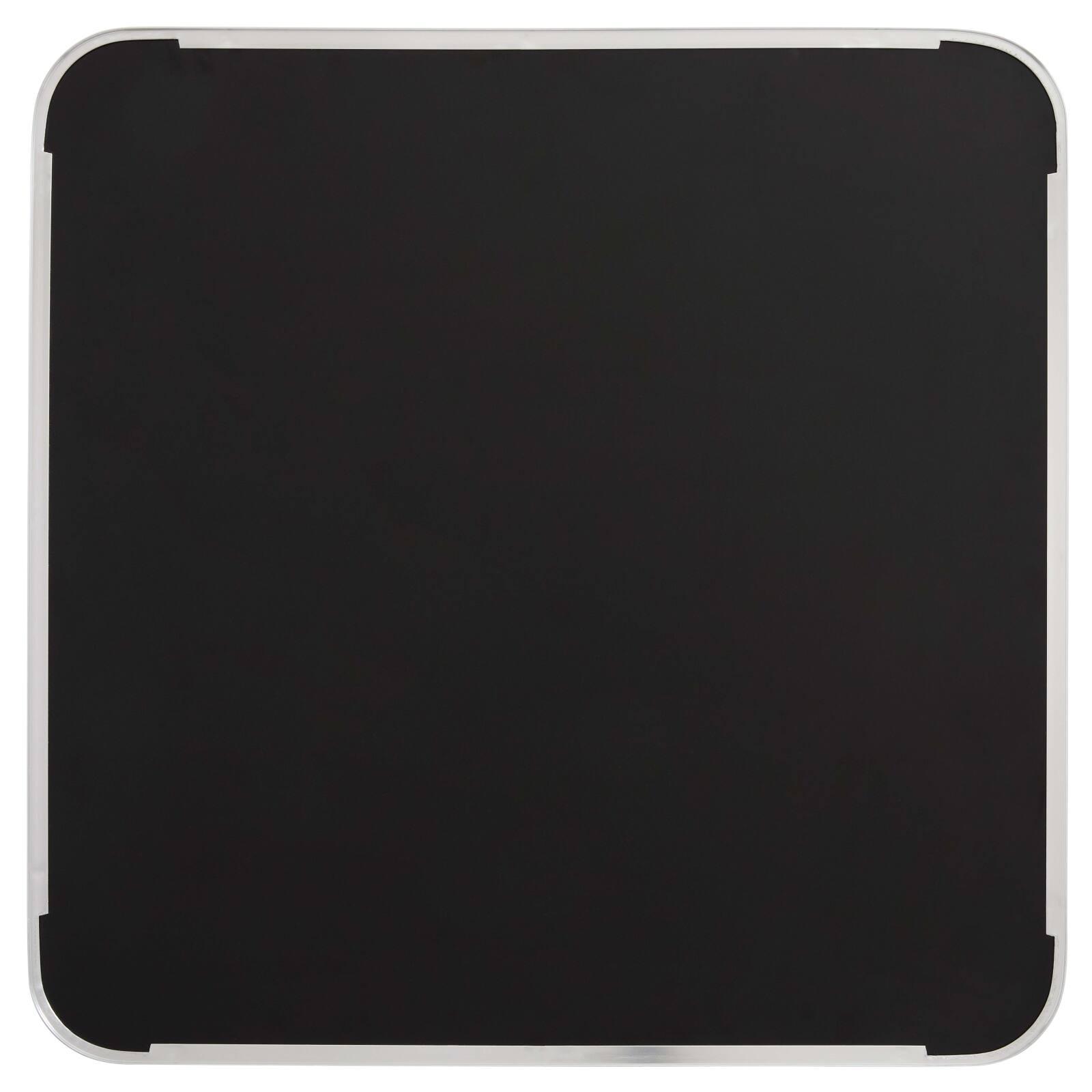 Table de restaurant inclinable 60 x 60 cm en contreplaqué avec revêtement stratifié et bords en aluminium