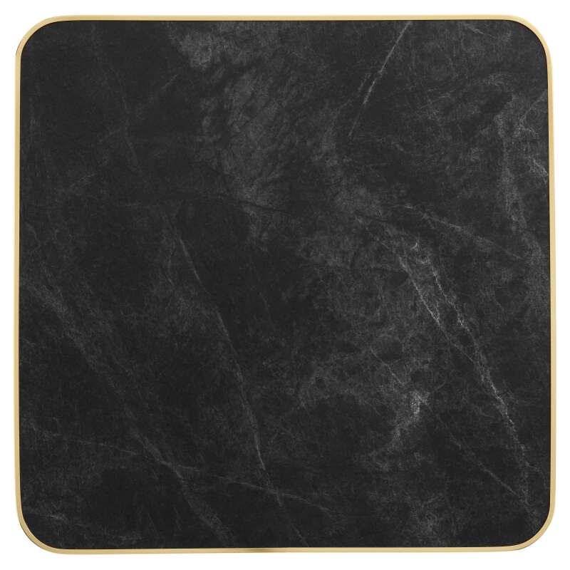 Table de restaurant inclinable 60 x 60 cm en contreplaqué avec revêtement stratifié et bords en aluminium (3/8)