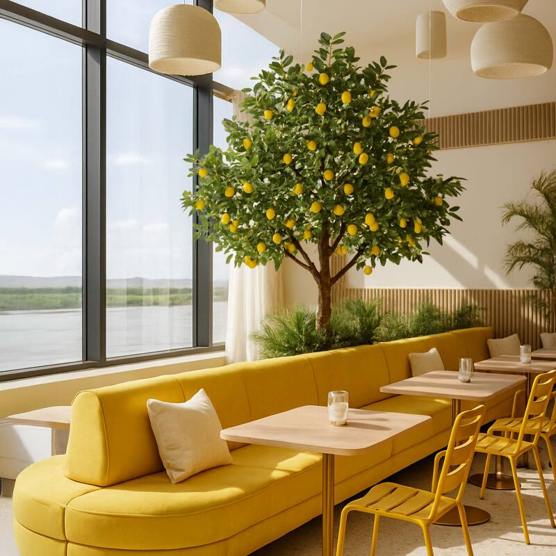 Citronnier artificiel hauteur 200 cm