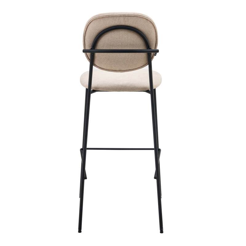 Lot de 2 chaises hautes en acier et tissu (5/6)