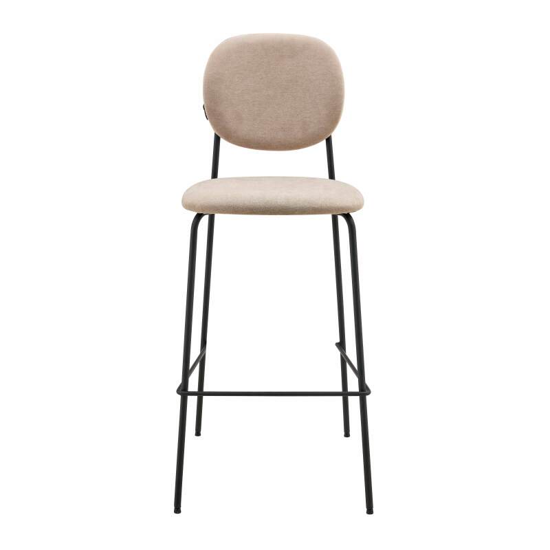 Lot de 2 chaises hautes en acier et tissu (4/6)