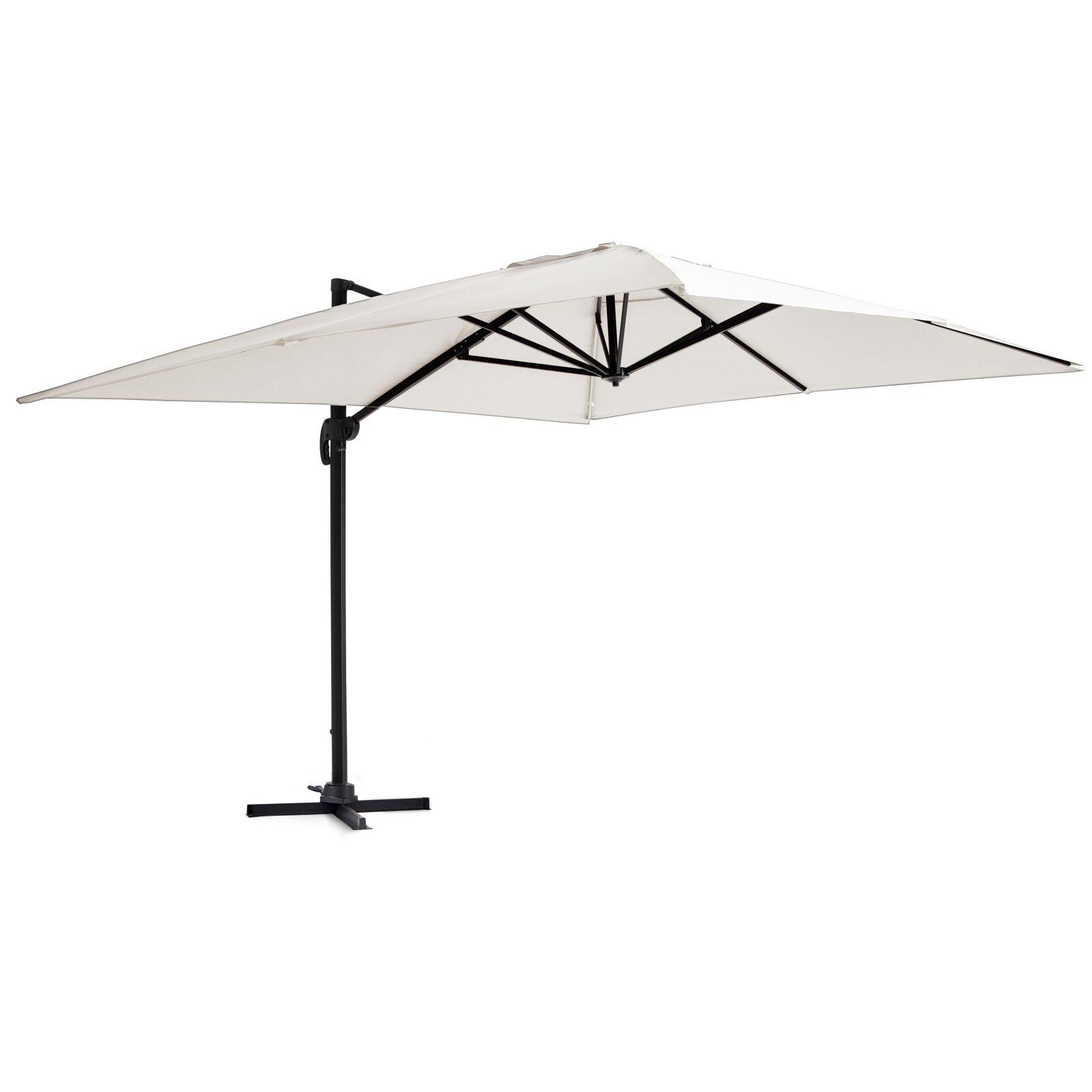 Parasol déporté professionnel rectangulaire rotatif 360° (4x3m) - 240g/m² Parasol déporté professionnel rectangulaire rotatif 360° (4x3m) - 240g/m²