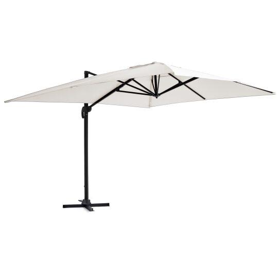 Parasol déporté professionnel rectangulaire rotatif 360° (4x3m) - 240g/m²