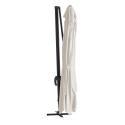 Parasol déporté professionnel rectangulaire rotatif 360° (4x3m) - 240g/m²