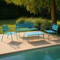 Salon de jardin en métal - 4 places