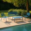 Salon de jardin en métal - 4 places