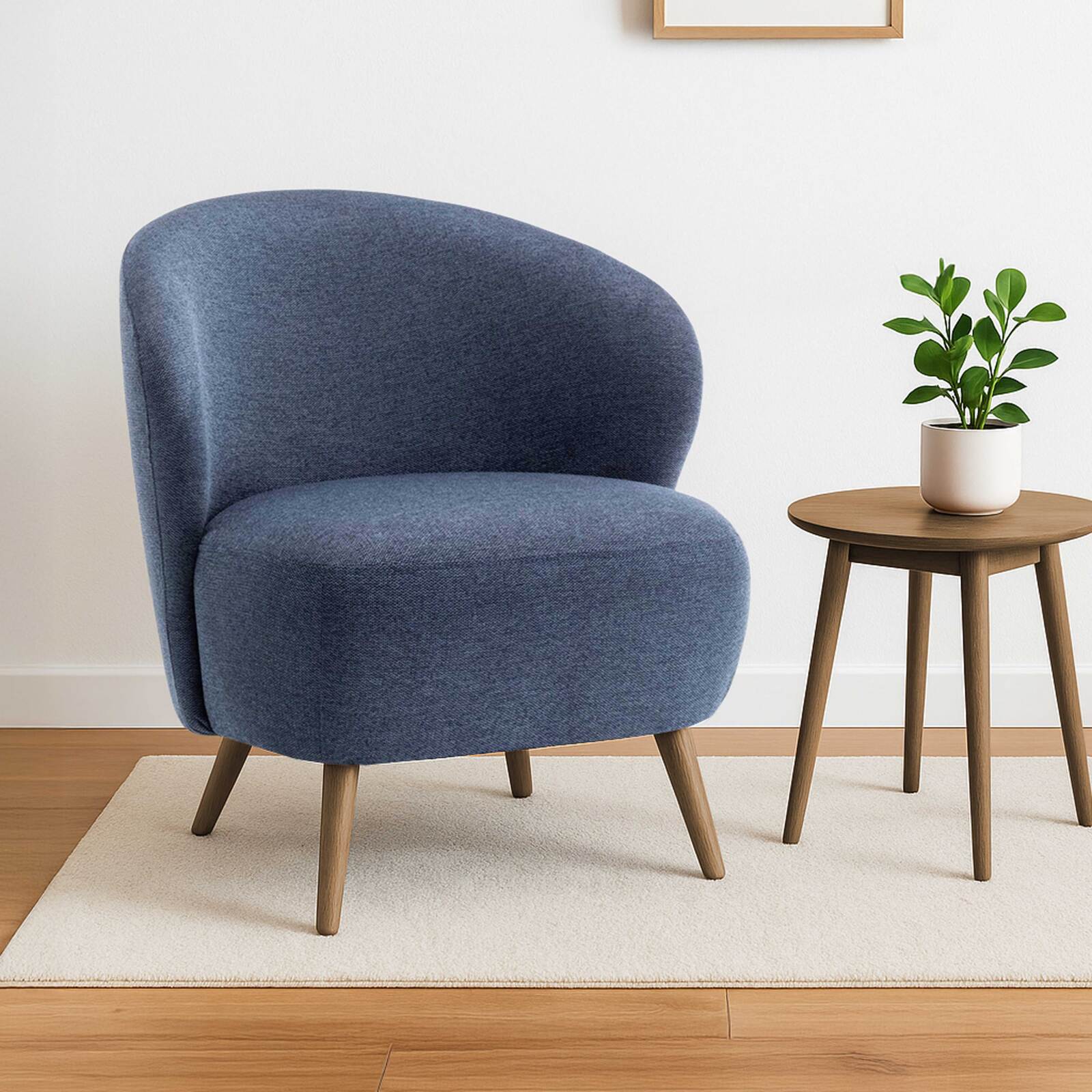 Fauteuil relax en bois et tissu