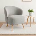 Fauteuil relax en bois et tissu