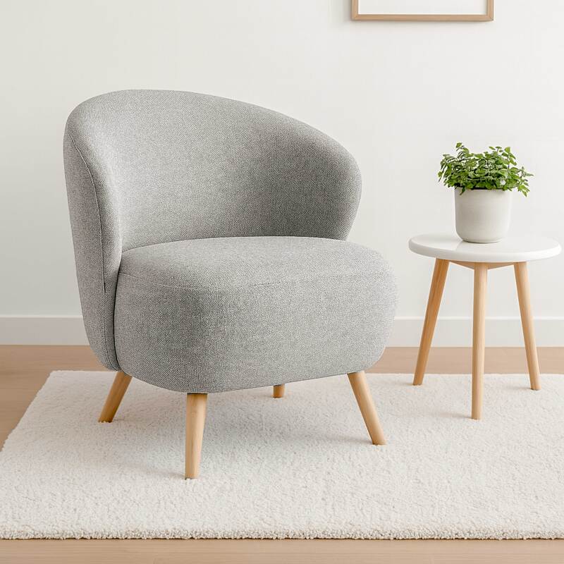 Fauteuil relax en bois et tissu