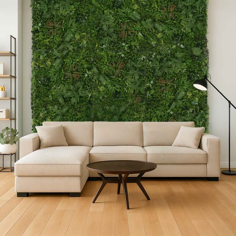 Mur végétal artificiel jungle tropicale intérieur et extérieur 100x100 cm