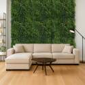 Mur végétal artificiel feuillage élégant intérieur et extérieur 100x100 cm
