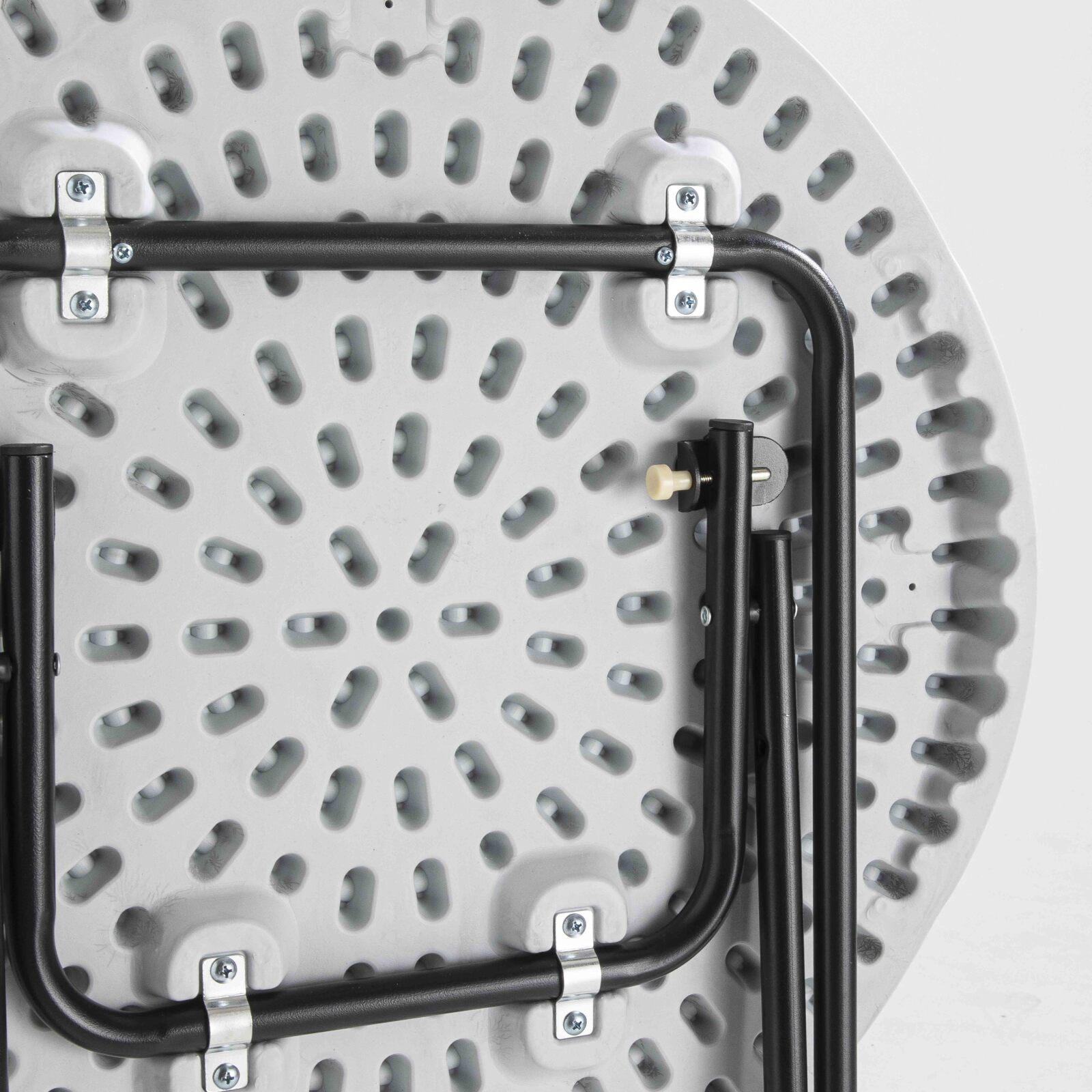 Mange debout pliant blanc 110 x Ø60 cm - Lot de 2 