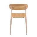 Lot de 2 chaises de restaurant en métal et bois