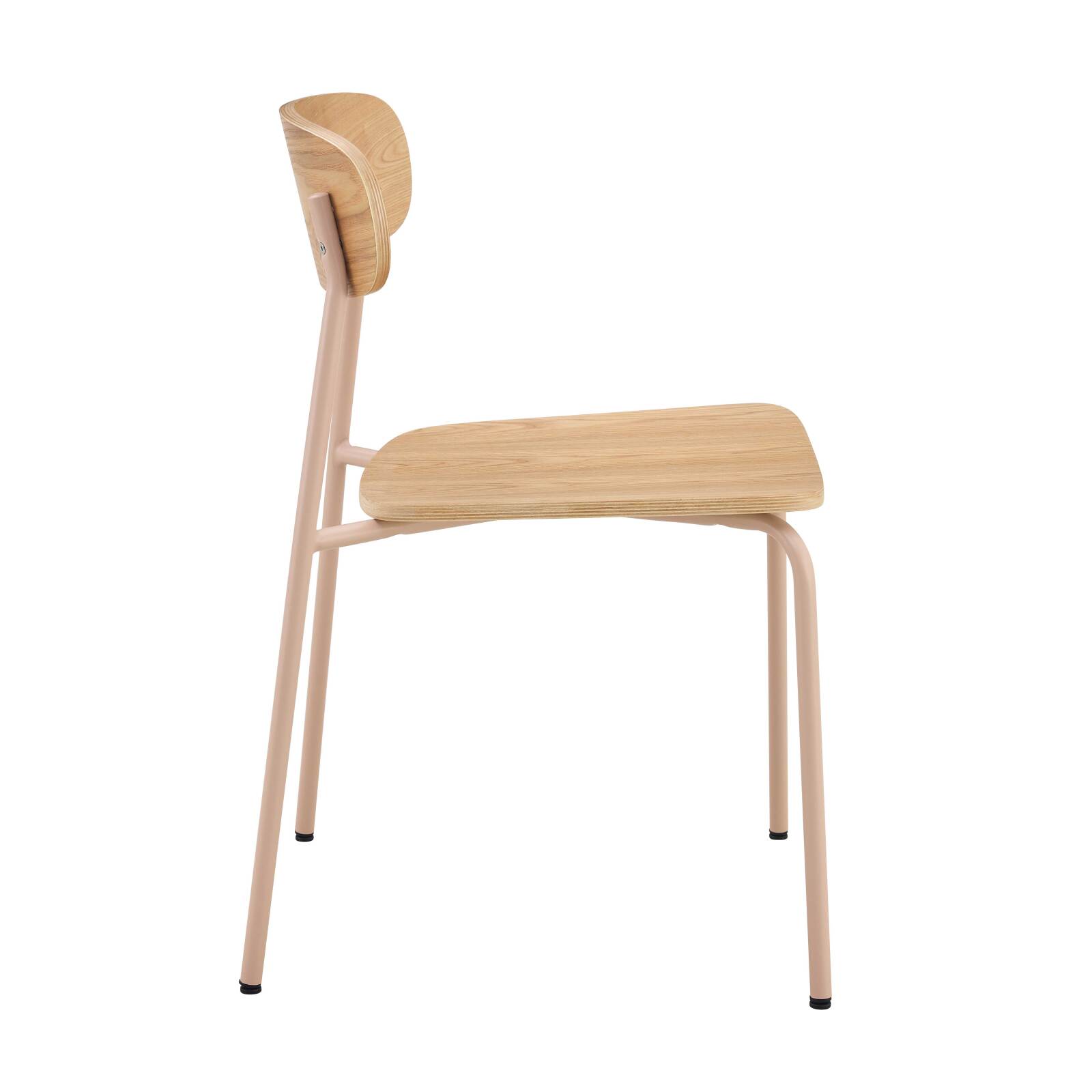 Lot de 2 chaises de restaurant en métal et bois