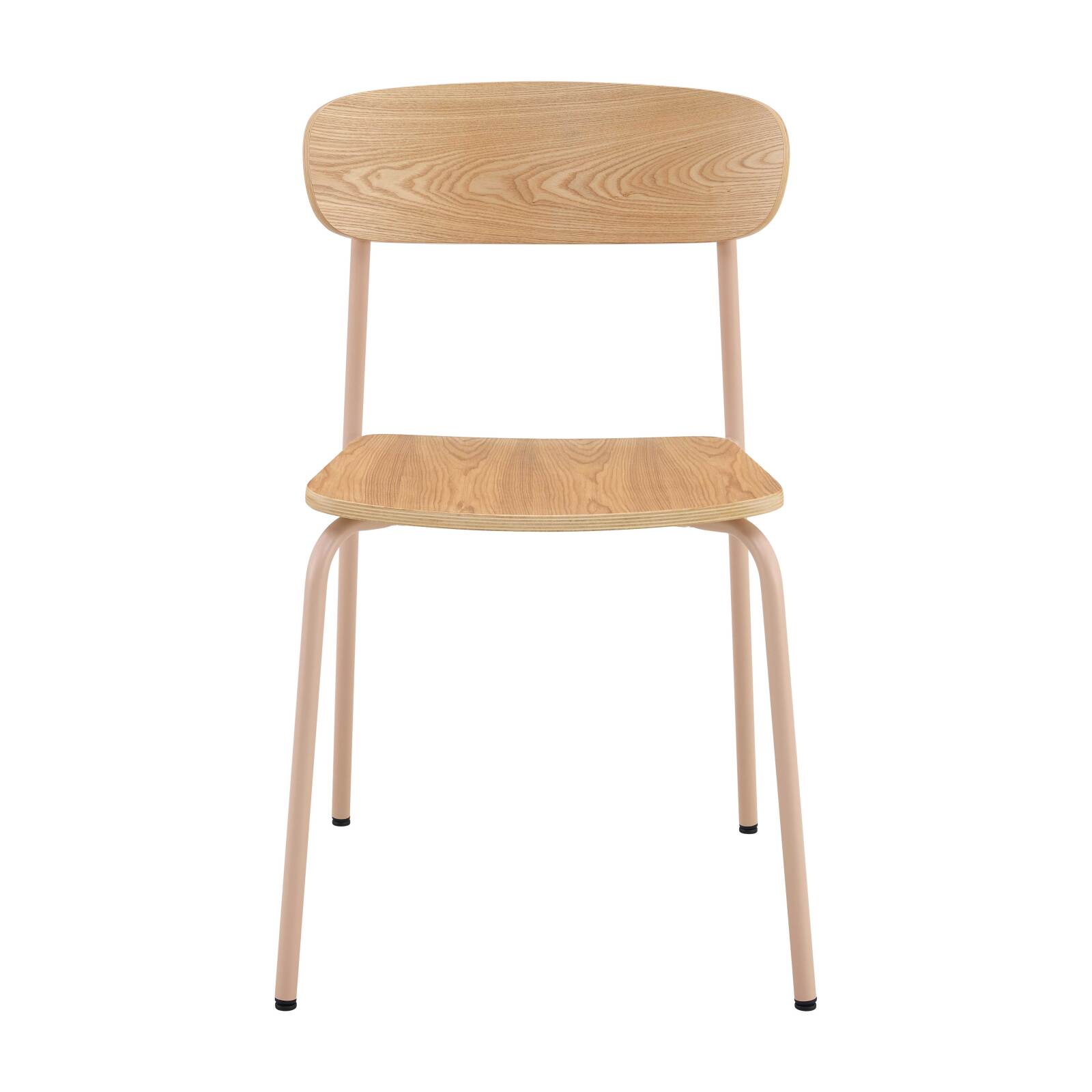 Lot de 2 chaises de restaurant en métal et bois